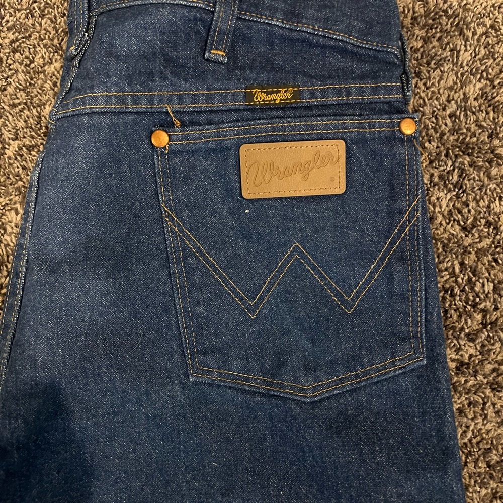 Wrangler Men's Dark Blue Straight Jeans